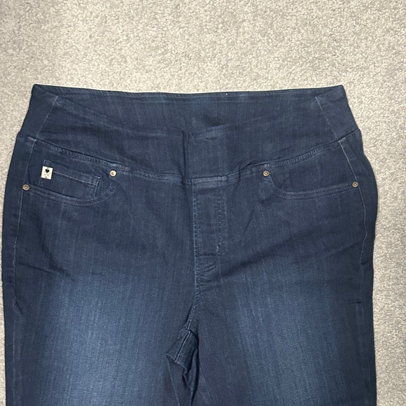 Belle by Kim Gravel Dark Indigo Cropped Jeans - Picture 3 of 8